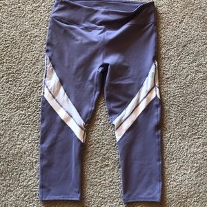 Fabletics Lavender Stripe Crop